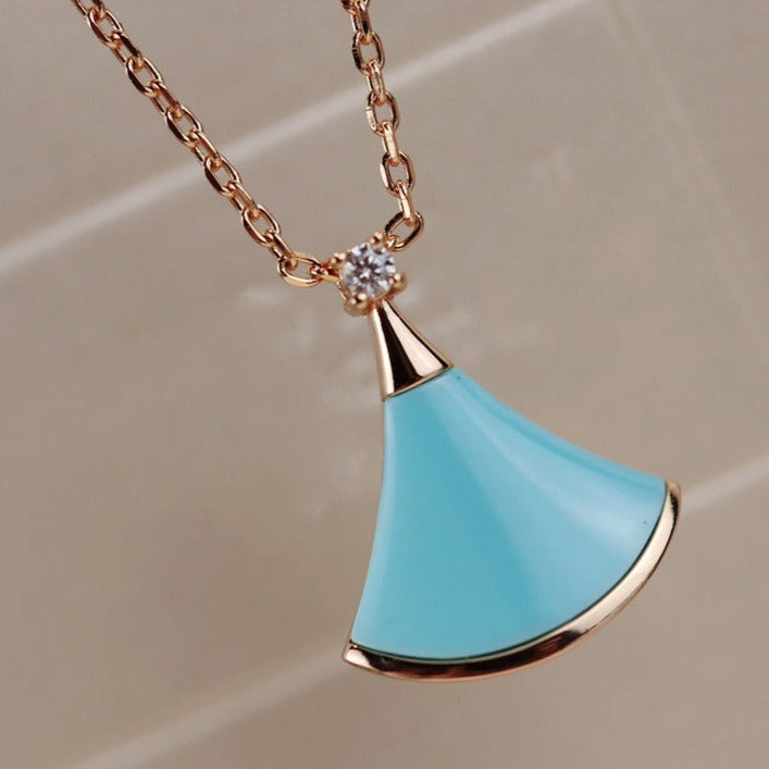 [Angela Jewellery]DREAM NECKLACE TURQUOISE PINK GOLD
