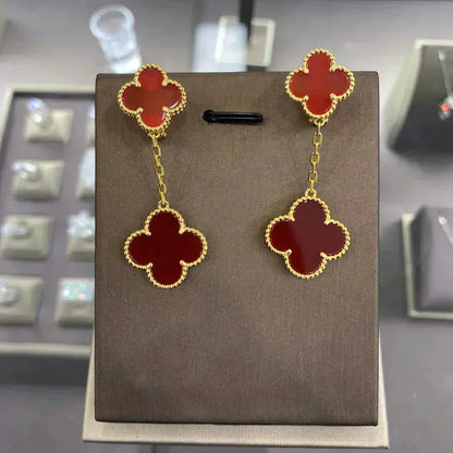 [Angela Jewellery]CLOVER 2 MOTIFS  EARRINGS (MULTIPLE CHOICESC