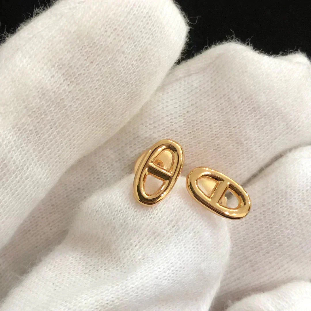 [Angela Jewellery]CHAINE SMALL EARRINGS GOLD AND SILVER