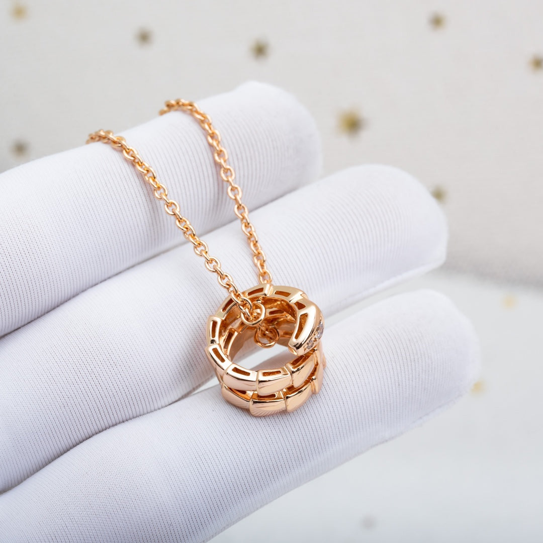 [Angela Jewellery]SERPENTI PINK GOLD NECKLACE DIAMOND