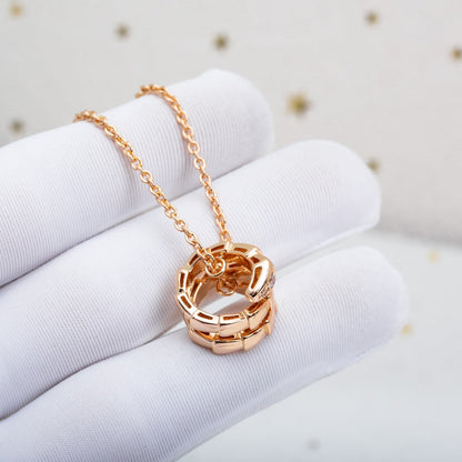 [Angela Jewellery]SERPENTI PINK GOLD NECKLACE DIAMOND