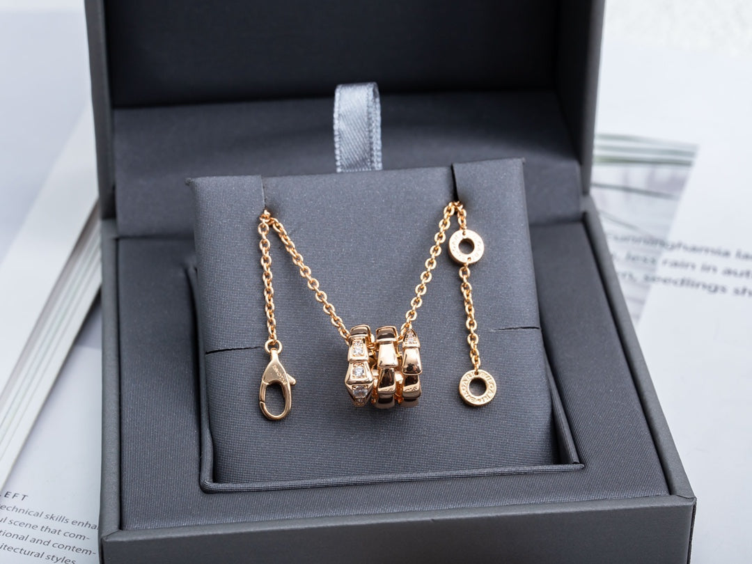 [Angela Jewellery]SERPENTI PINK GOLD NECKLACE DIAMOND