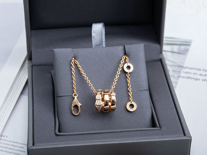 [Angela Jewellery]SERPENTI PINK GOLD NECKLACE DIAMOND