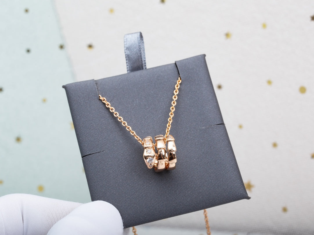 [Angela Jewellery]SERPENTI PINK GOLD NECKLACE DIAMOND