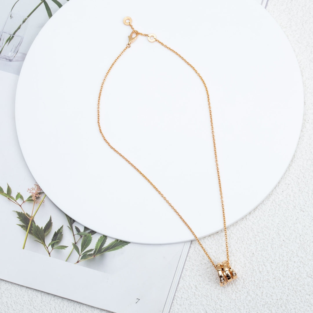 [Angela Jewellery]SERPENTI PINK GOLD NECKLACE DIAMOND