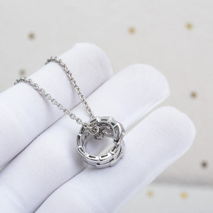 [Angela Jewellery]SERPENTI SILVER NECKLACE DIAMOND