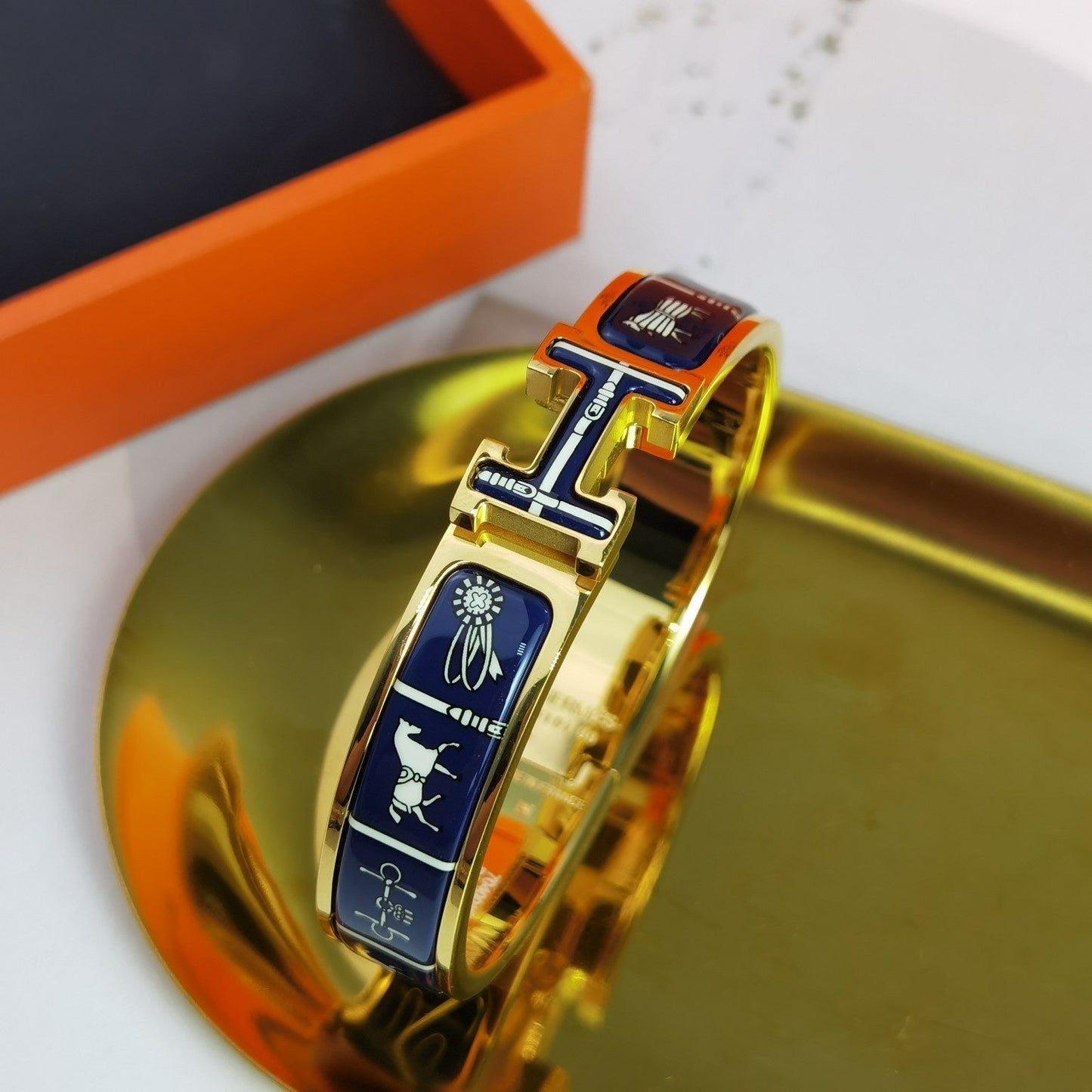 [Angela Jewellery]H COUVERTURES DARK BLUE BRACELET