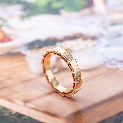 [Angela Jewellery]SERPENTI RING PINK GOLD  3MM