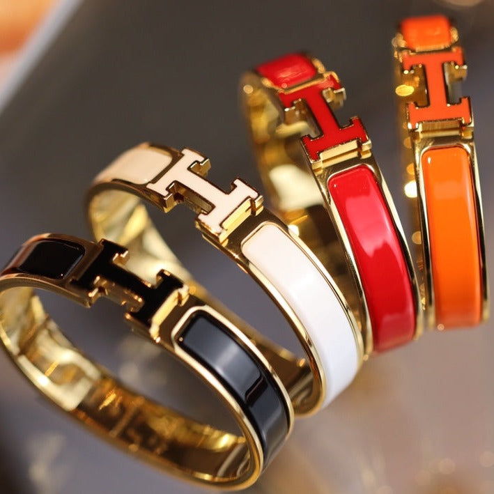 [Angela Jewellery]H BRACELET 12MM GOLD
