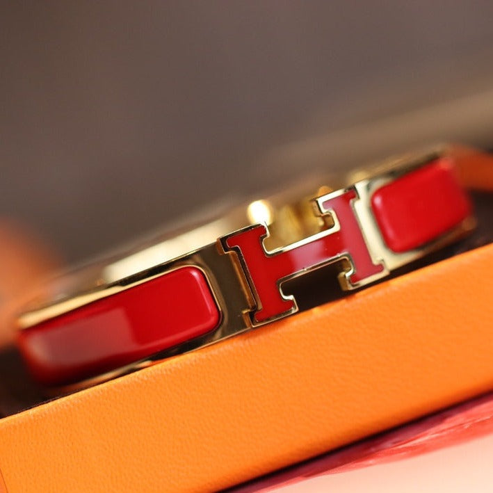 [Angela Jewellery]H BRACELET 12MM GOLD