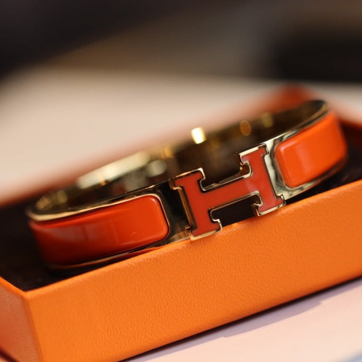 [Angela Jewellery]H BRACELET 12MM GOLD
