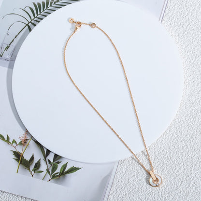 [Angela Jewellery]GARI NECKLACE PINK GOLD MOP