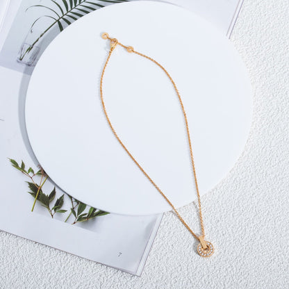 [Angela Jewellery]GARI NECKLACE PINK GOLD DIAMOND