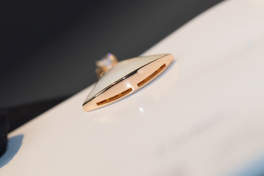 [Angela Jewellery]DREAM NECKLACE WHITE MOP PINK GOLD 1 DIAMOND