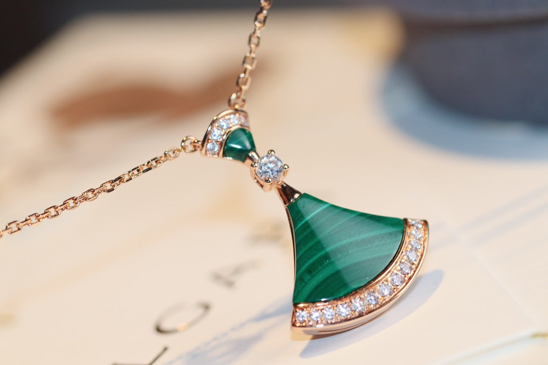 [Angela Jewellery]DREAM NECKLACE MALACHITE DIAMOND