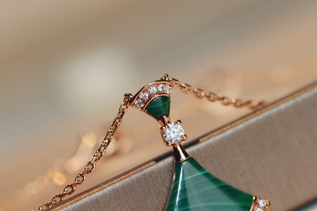 [Angela Jewellery]DREAM NECKLACE MALACHITE DIAMOND