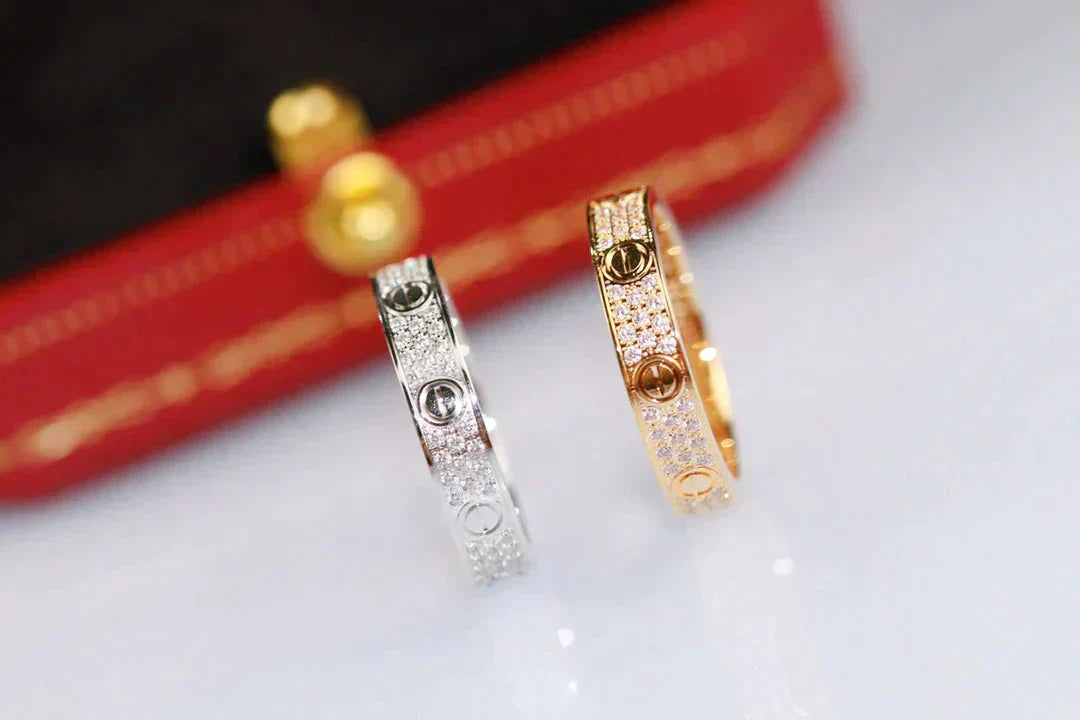 [Angela Jewellery]LOVE RING 3.6MM DIAMOND PAVED