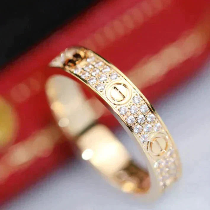 [Angela Jewellery]LOVE RING 3.6MM DIAMOND PAVED