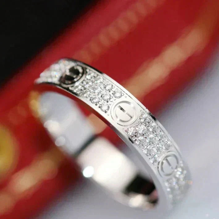 [Angela Jewellery]LOVE RING 3.6MM DIAMOND PAVED