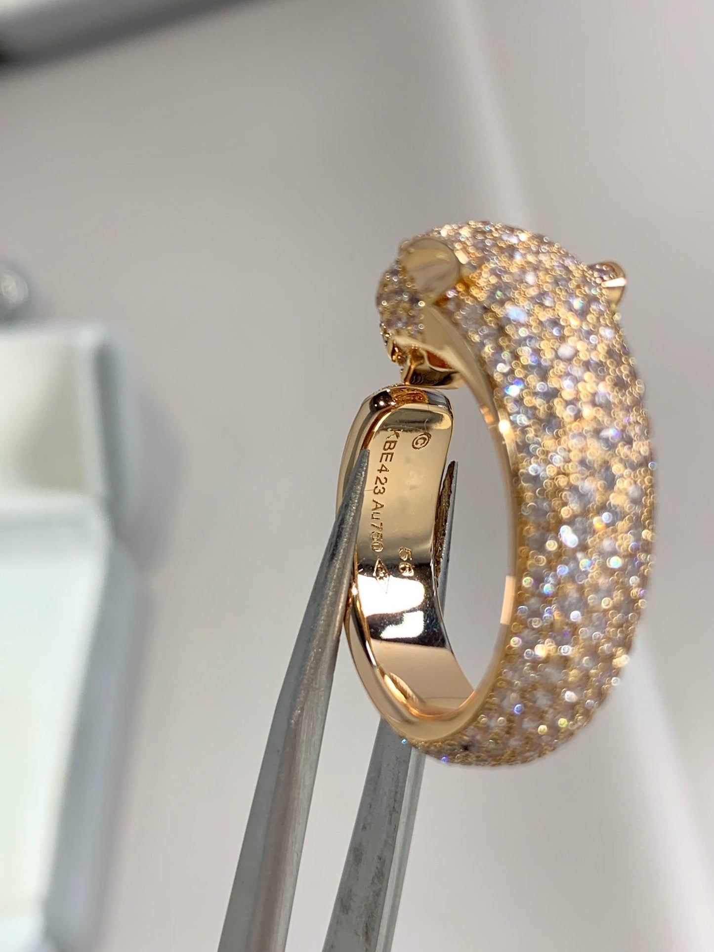 [Angela Jewellery]PANTHERE PINK GOLD DIAMOND RING