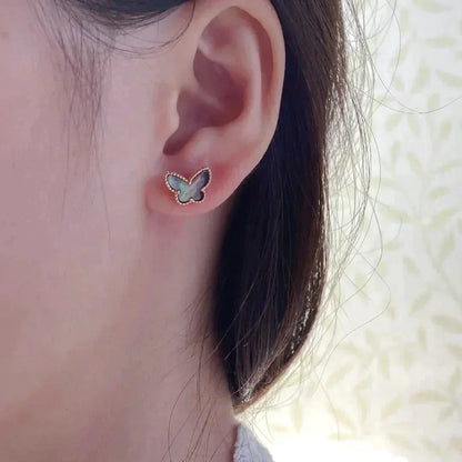 [Angela Jewellery]BUTTERFLY DARK MOP  EARRINGS