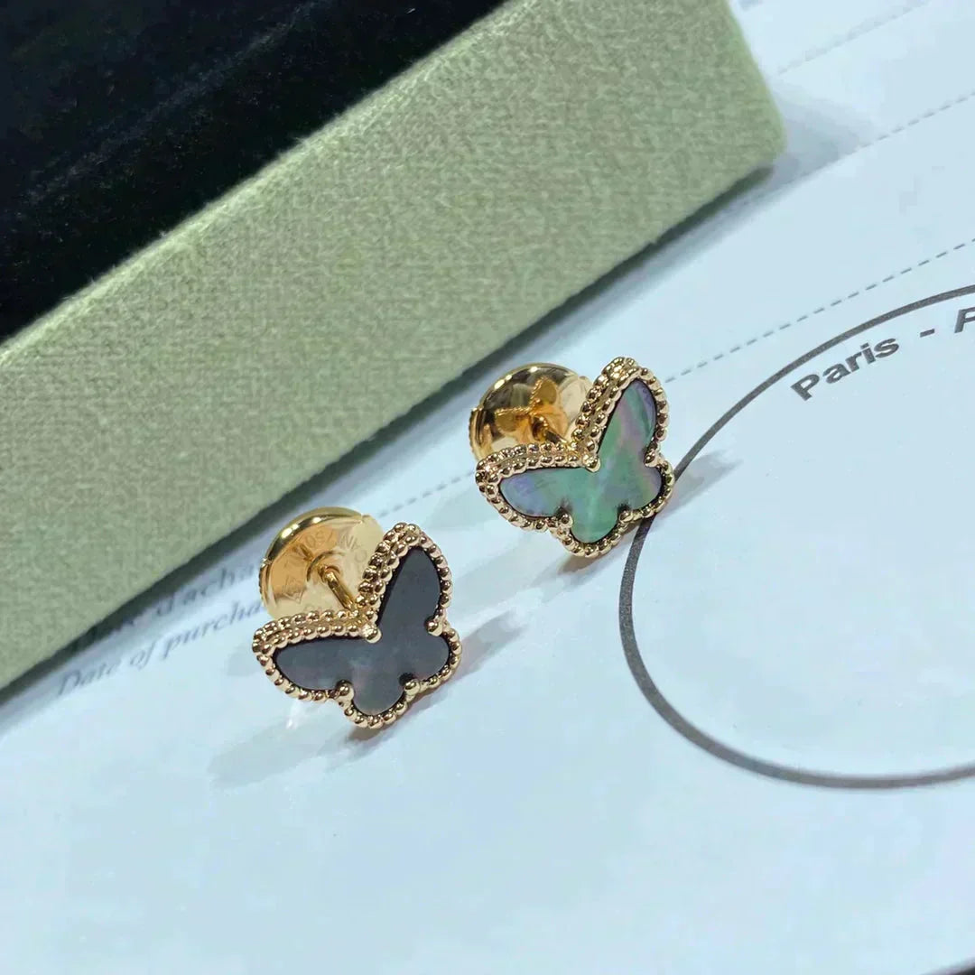 [Angela Jewellery]BUTTERFLY DARK MOP  EARRINGS
