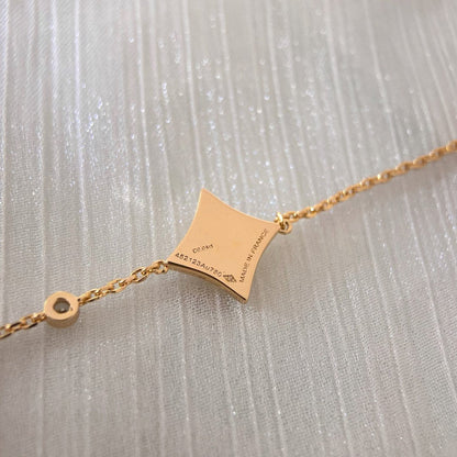 [Angela Jewellery]COLOR STAR CARNELIAN PINK GOLD DIAMOND BRACELET