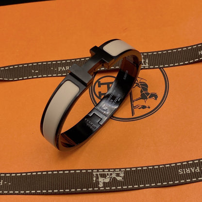 [Angela Jewellery]H BRACELET 12MM BLACK BEIGE CERAMIC