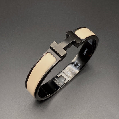 [Angela Jewellery]H BRACELET 12MM BLACK BEIGE CERAMIC
