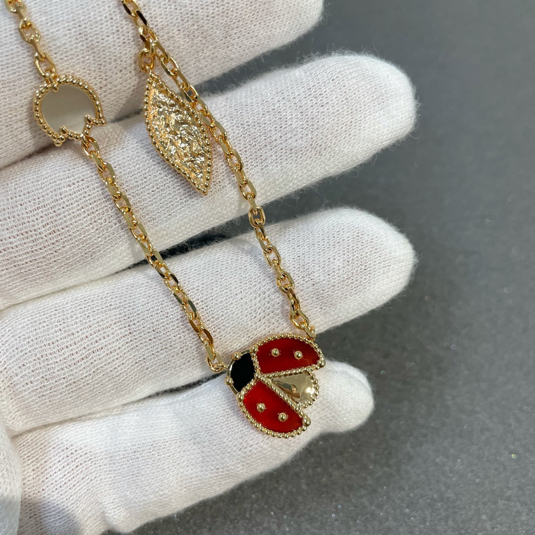 [Angela Jewellery]LUCKY SPRING 15 MOTIFS GOLD NECKLACE
