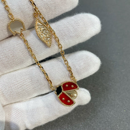 [Angela Jewellery]LUCKY SPRING 15 MOTIFS GOLD NECKLACE