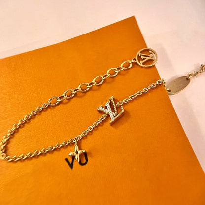 [Angela Jewellery]LOGO STAR MOTIF GOLD BRACELET