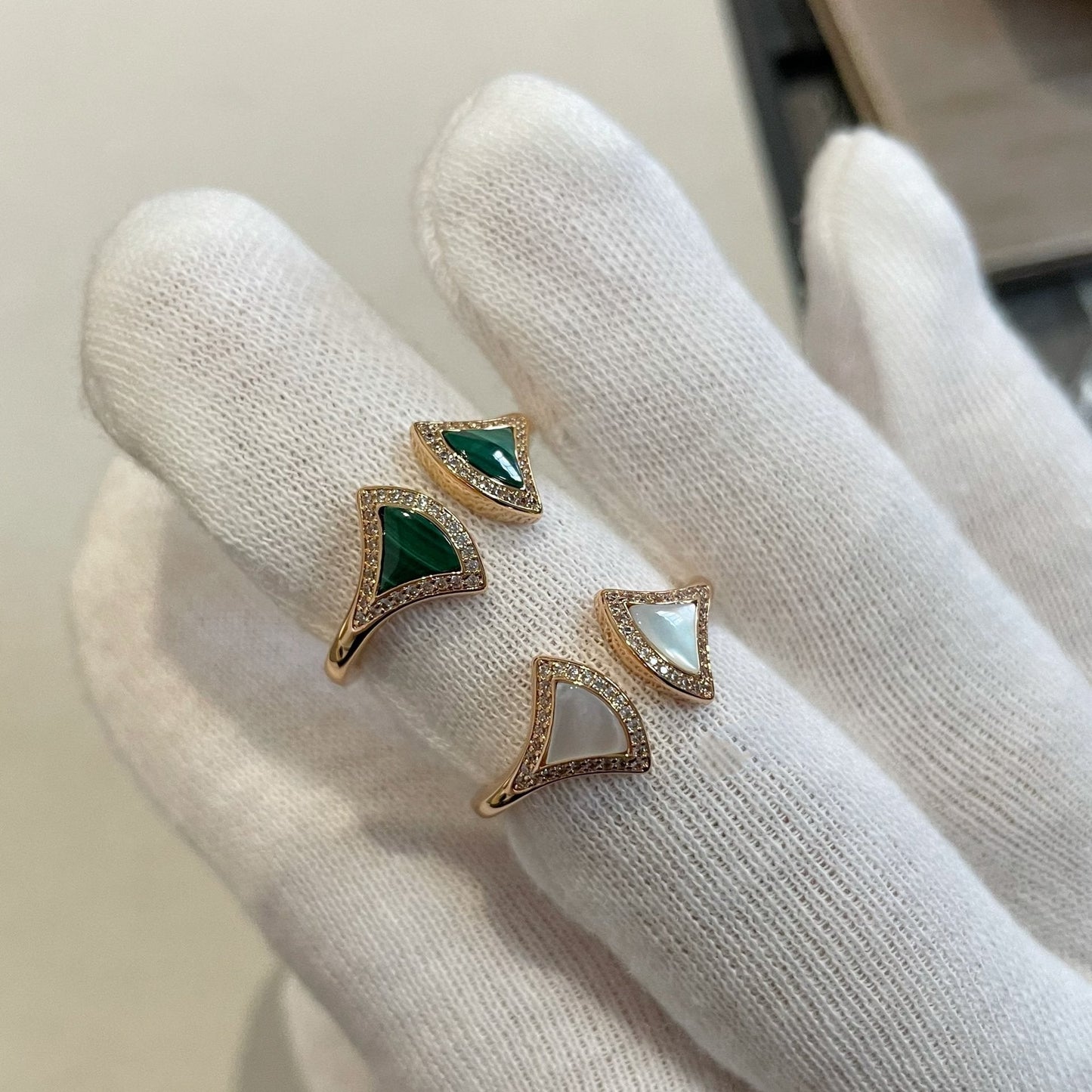 [Angela Jewellery]DREAM MOP DIAMOND OPEN RING