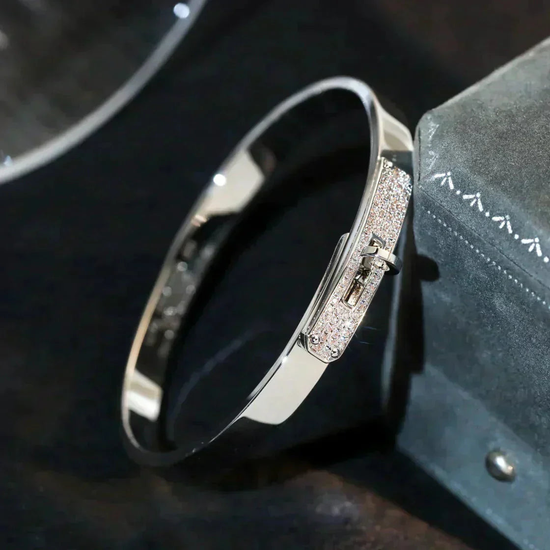[Angela Jewellery]KELLY SILVER DIAMOND BRACELET