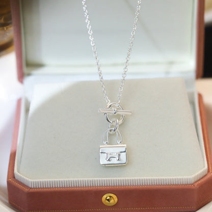 [Angela Jewellery]POP H PEDANT SILVER NECKLACE