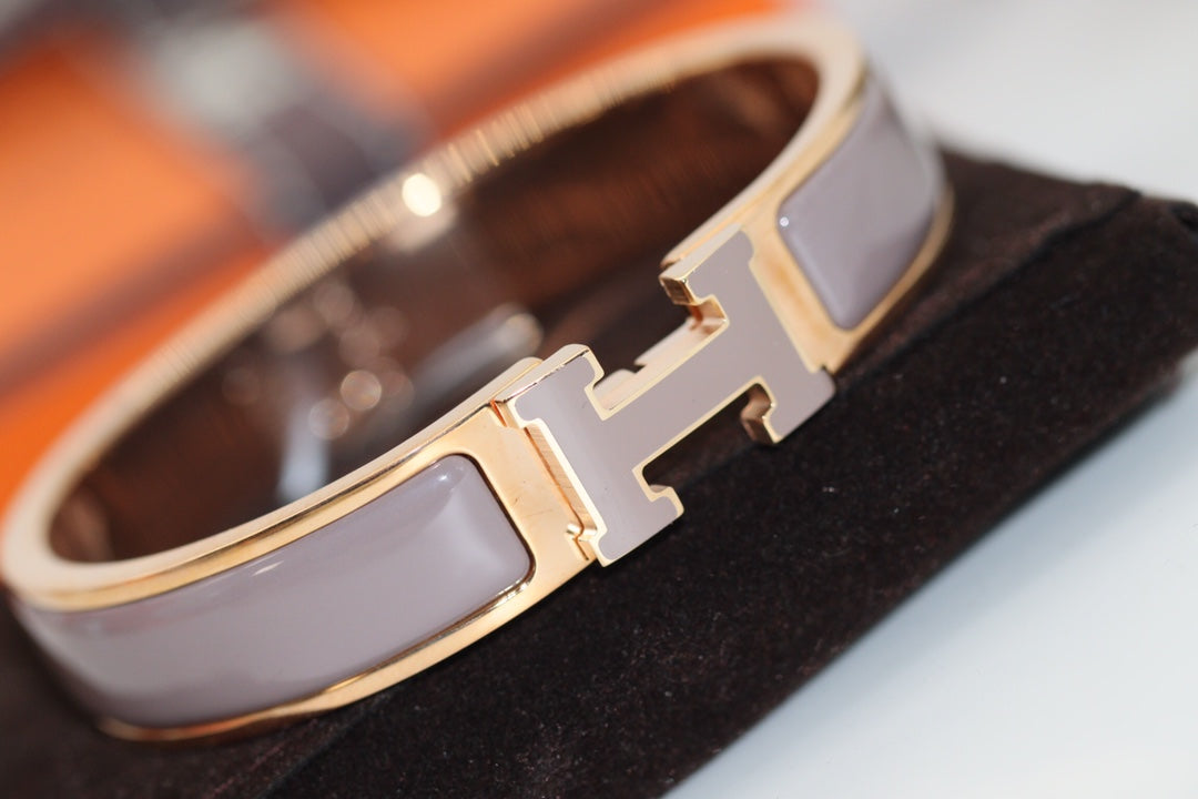 [Angela Jewellery]H BRACELET 12MM BROWN