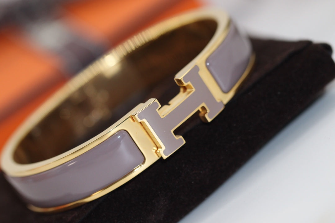 [Angela Jewellery]H BRACELET 12MM BROWN