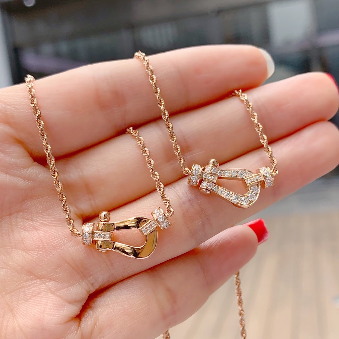 [Angela Jewellery]FORCE 10 PINK GOLD DIAMOND NECKLACE