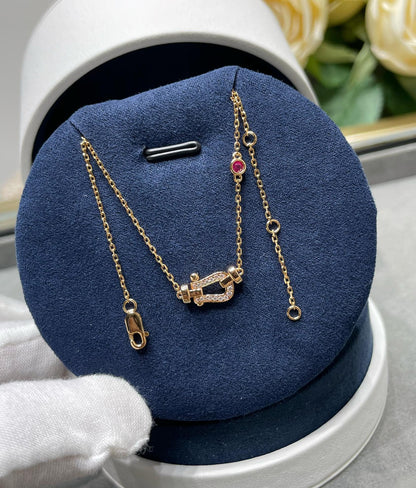 [Angela Jewellery]FORCE 10 DIAMOND PINK GOLD NECKLACE