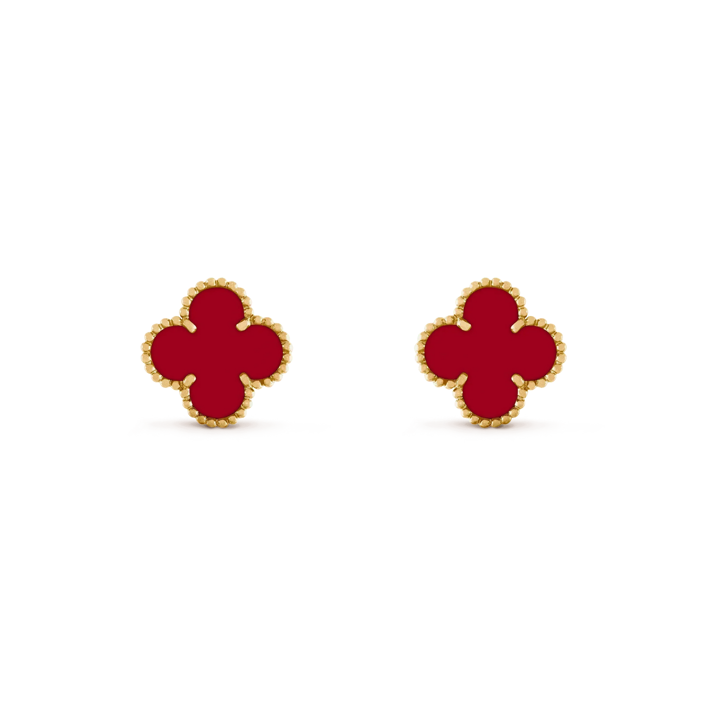 [Angela Jewellery]CLOVER MEDIUM 1 MOTIFS CARNELIAN  EARRINGS