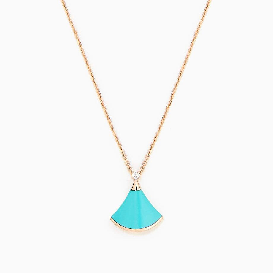 [Angela Jewellery]DREAM NECKLACE TURQUOISE PINK GOLD