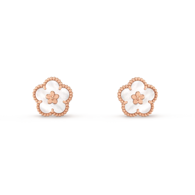 [Angela Jewellery]LUCKY PINK GOLD WHITE MOP EARRINGS