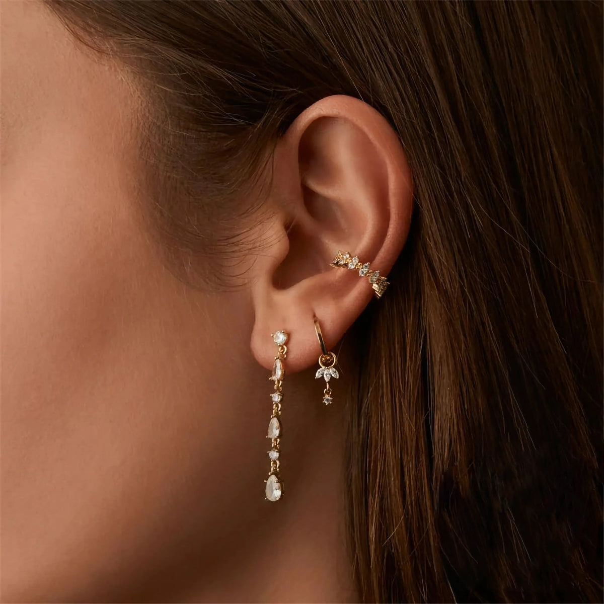 Brooke Removable Charm Hoops