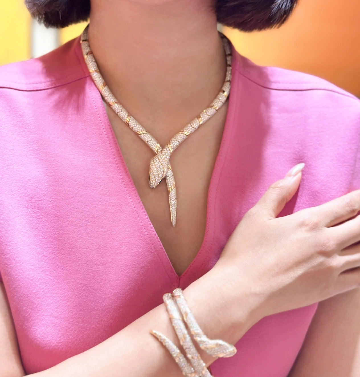 [Angela Jewellery]HAUTE COUTURE GOLD SERPENTI NECKLACE