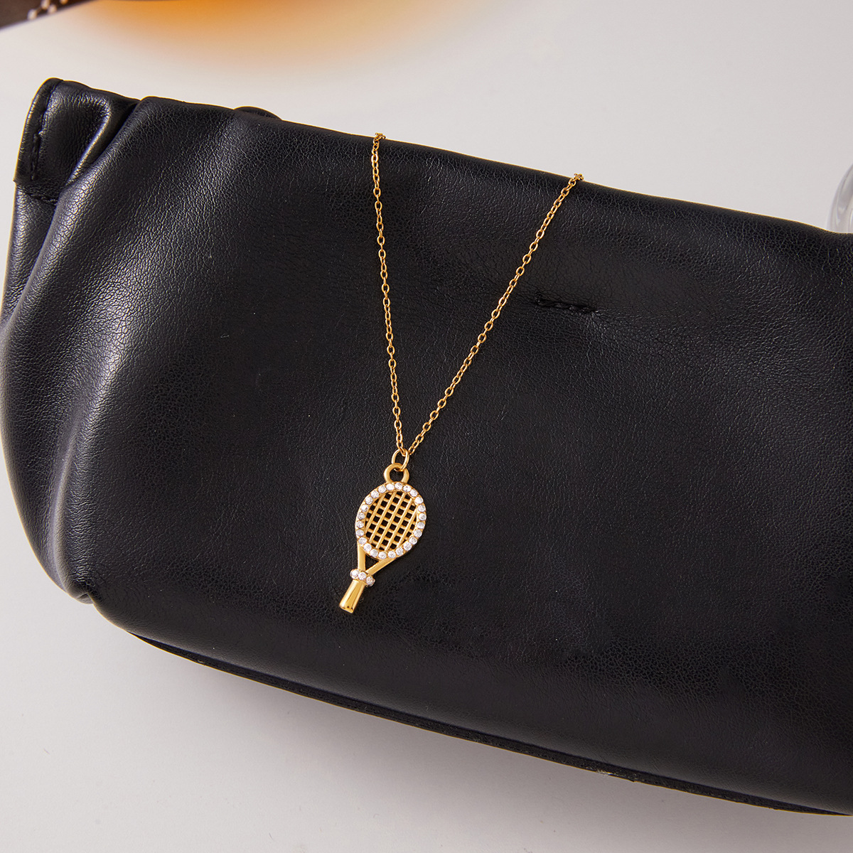 Aces Gold Tennis Pendant