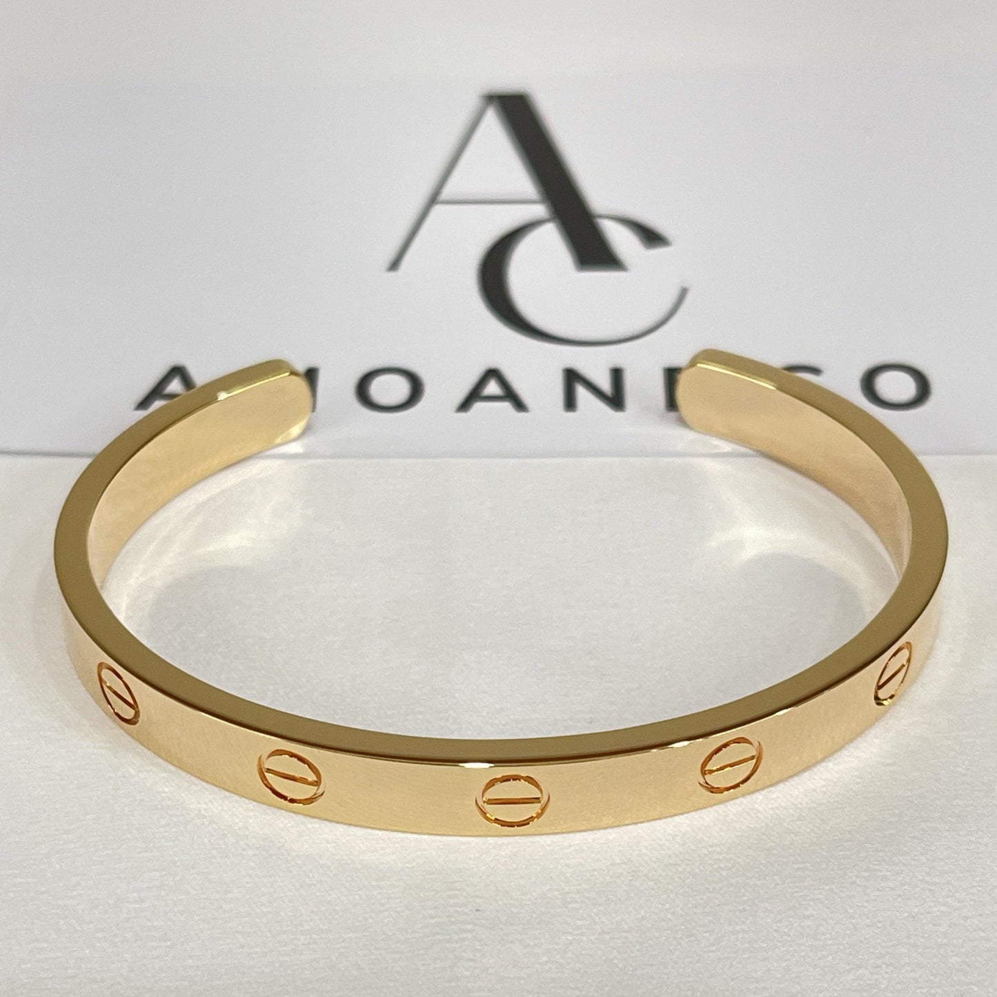 [Angela Jewellery]LOVE BRACELET 6.1MM OPEN CUFF