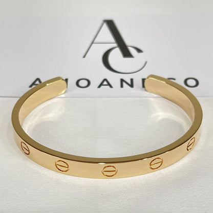 [Angela Jewellery]LOVE BRACELET 6.1MM OPEN CUFF