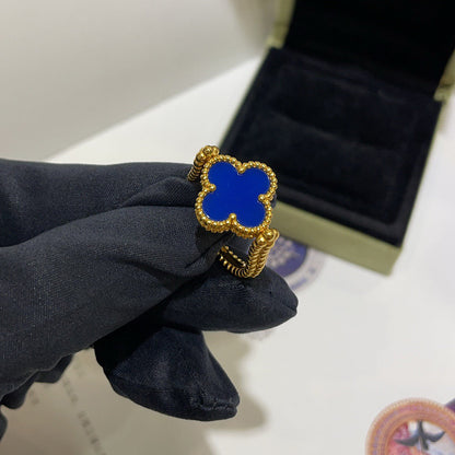 [Angela Jewellery]CLOVER RIVERSIBLE BLUE AGATE RING