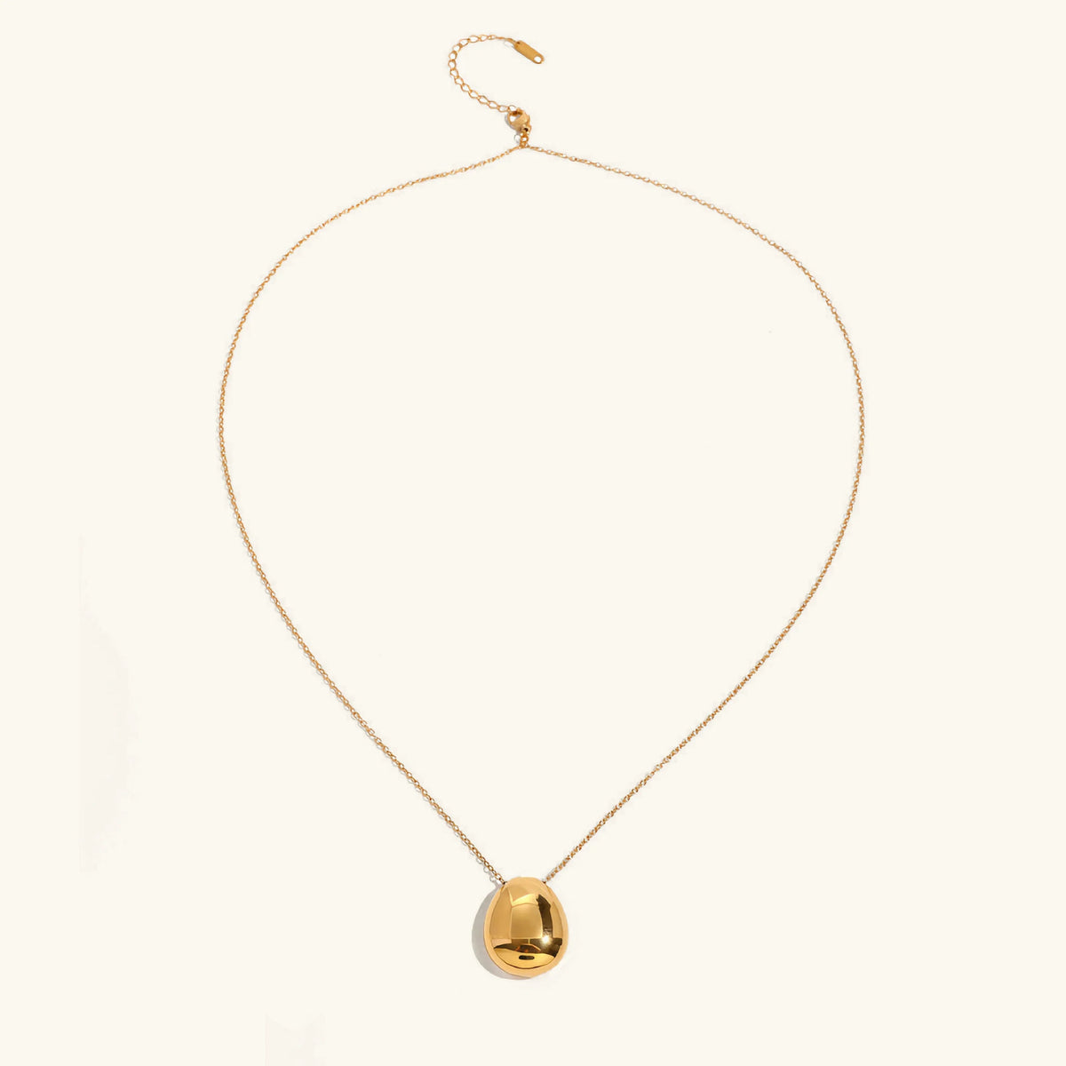 Claribel Gold Dome Necklace