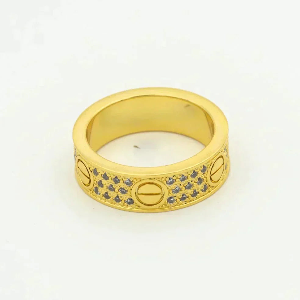 [Angela Jewellery]LOVE RING 5.5MM DIAMONDS PAVED
